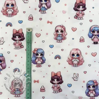 Jersey Dolls white digital print