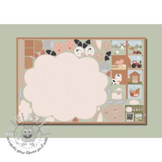 Tessuto di cotone Farm playmat PANEL digital print
