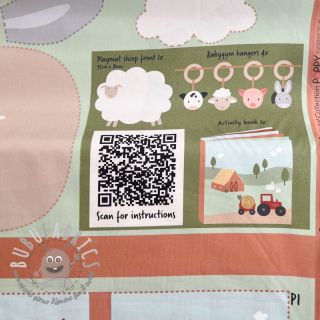 Tessuto di cotone Farm playmat PANEL digital print