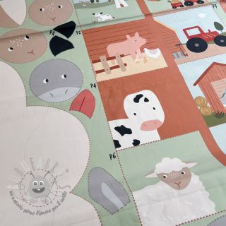 Tessuto di cotone Farm playmat PANEL digital print