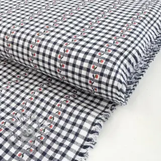 Tessuto di cotone JACQUARD Climbing navy
