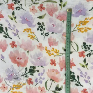 Mussola/Doppia garza Big summer flowers digital print