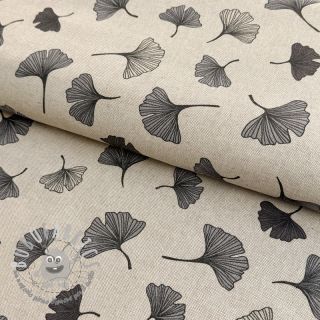 Tessuto decorativo Ginko Leaf grey