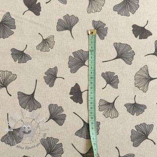 Tessuto decorativo Ginko Leaf grey