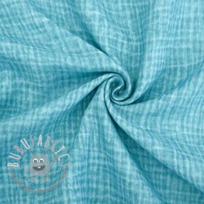 Mussola/Doppia garza Vintage aqua