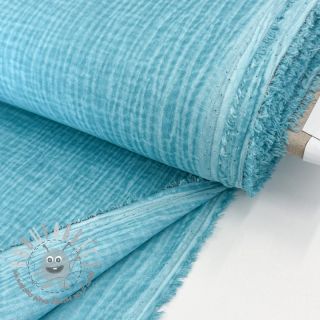 Mussola/Doppia garza Vintage aqua
