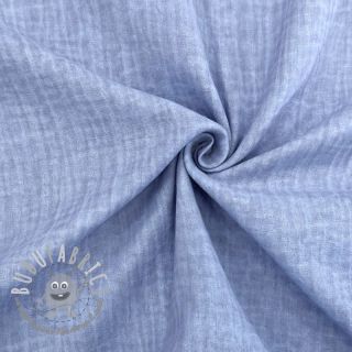 Mussola/Doppia garza Vintage old blue