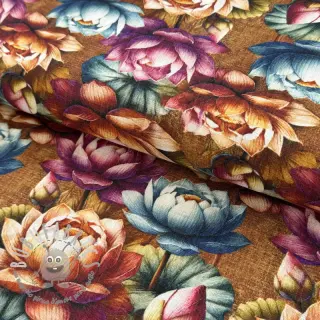 Viscosa con lino Marigold design C digital print