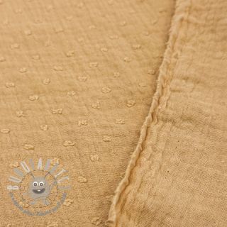 Mussola/Doppia garza DOBBY camel
