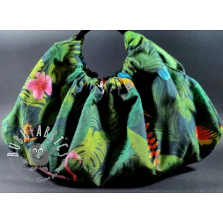 Tessuto decorativo premium Tropical jungle bird digital print
