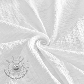 Tessuto di cotone STRETCH Baby white