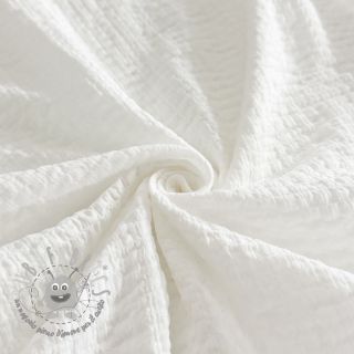 Tessuto di cotone STRETCH Baby off white