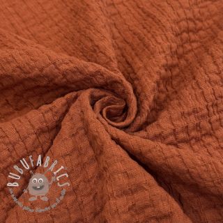 Tessuto di cotone STRETCH Baby rust