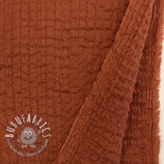Tessuto di cotone STRETCH Baby rust