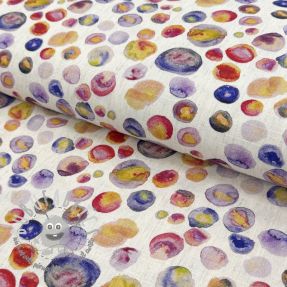 Viscosa con lino Natural Lin Livy blue digital print