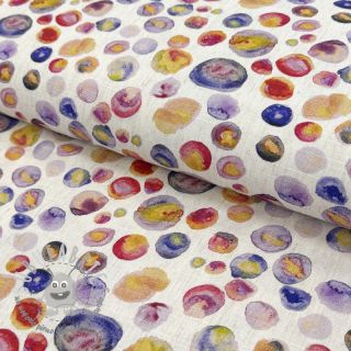 Viscosa con lino Natural Lin Livy blue digital print