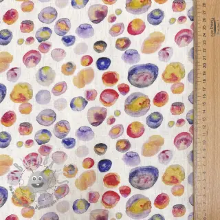 Viscosa con lino Natural Lin Livy blue digital print