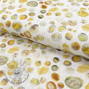 Viscosa con lino Natural Lin Livy yellow digital print