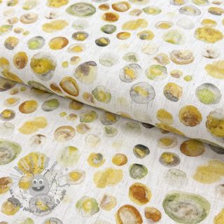 Viscosa con lino Natural Lin Livy yellow digital print