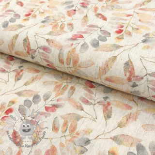 Viscosa con lino Natural Lin Lissy pink digital print