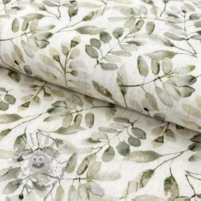 Viscosa con lino Natural Lin Lissy ecru digital print