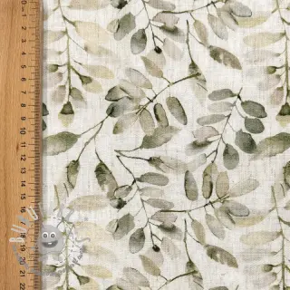 Viscosa con lino Natural Lin Lissy ecru digital print