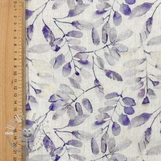 Viscosa con lino Natural Lin Lissy purple digital print