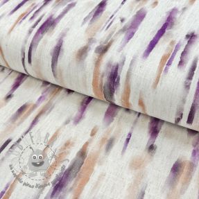 Viscosa con lino Natural Lin Lina purple digital print