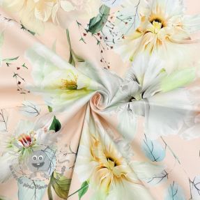 Tessuto di cotone SATIN Oahu pink digital print