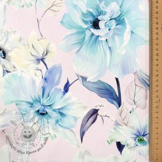 Tessuto di cotone SATIN Oahu purple digital print
