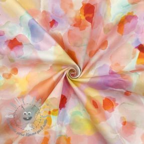 Tessuto di cotone SATIN Niihau pink digital print