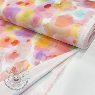 Tessuto di cotone SATIN Niihau pink digital print