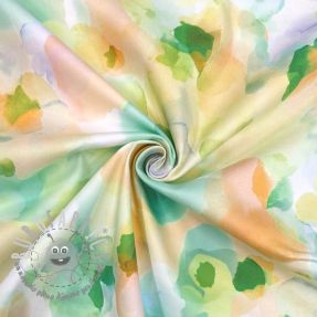Tessuto di cotone SATIN Niihau green digital print