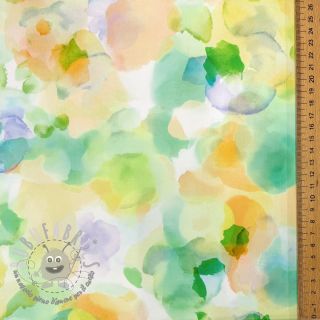 Tessuto di cotone SATIN Niihau green digital print