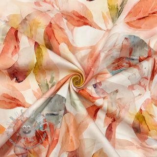 Tessuto di cotone SATIN Hawaii pink digital print