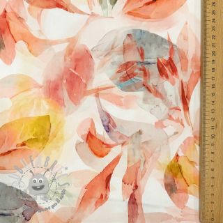 Tessuto di cotone SATIN Hawaii pink digital print