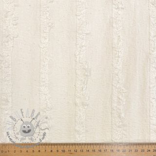 Tessuto di cotone Ruffled Lines ecru