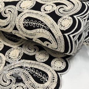 Tessuto di cotone EMBROIDERY Anouk black