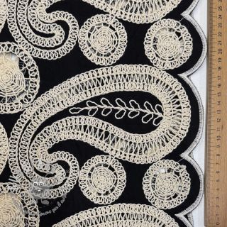 Tessuto di cotone EMBROIDERY Anouk black