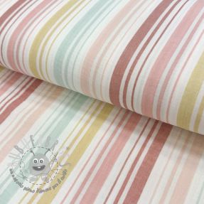 Mussola/Doppia garza Beach Stripe red