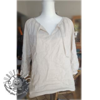 Lino prelavato beige