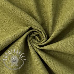 Tessuto di cotone con lino PREMIUM moss green