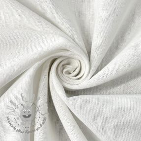 Tessuto di cotone con lino PREMIUM white