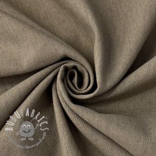 Tessuto di cotone con lino PREMIUM taupe