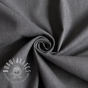 Tessuto di cotone con lino PREMIUM dark grey