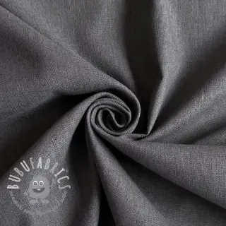 Tessuto di cotone con lino PREMIUM dark grey