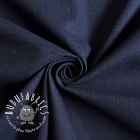Tessuto di cotone con lino PREMIUM dark blue