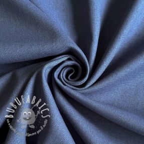 Tessuto di cotone con lino PREMIUM steel blue
