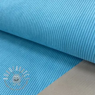 Velluto a coste HUGGY turquoise