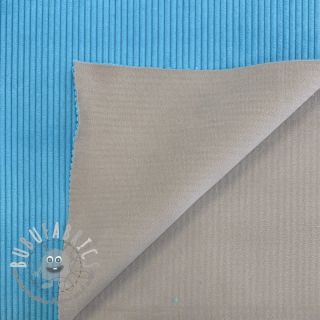 Velluto a coste HUGGY turquoise